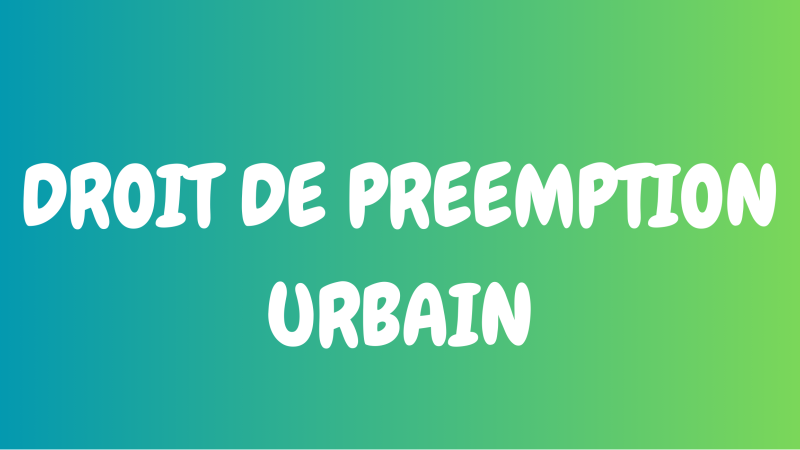 Droit de préemption